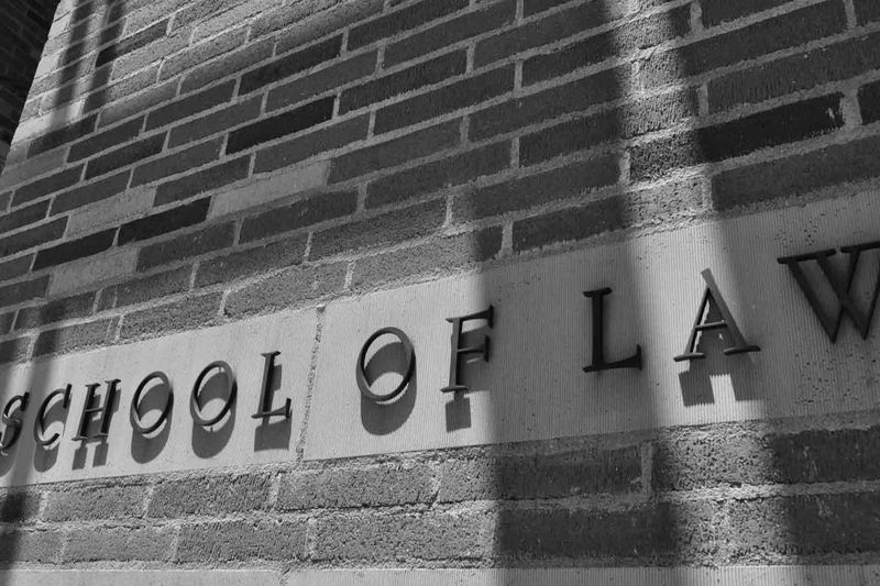 School of Law Sign on UCLA Law Building